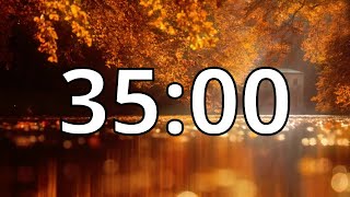 35 Minutes Autumn/Fall Countdown Timer With Music and Alarm (Simple Beep)
