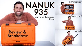 REVIEW \u0026 BREAKDOWN: NANUK 935 Waterproof Carry-On Hard Case w/ Lid Organizer \u0026 Padded Divider!