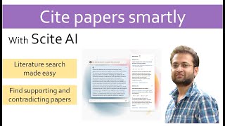 Scite AI Tool. How to cite papers using Scite AI. Literature search using Scite AI. Best AI tool.