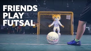 Rimau and Friends Play Futsal