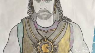 bahubali step step easy to draw how by 2 Music  Bahubali sand drawing  Jinni with