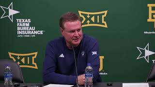 Bill Self, Zeke Mayo and Hunter Dickinson react to loss at Baylor