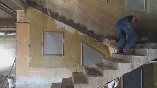 Extreme Video - Cutting concrete stairs (Schneiden von Betontreppen)