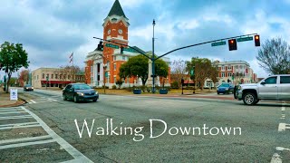 Walking Downtown Statesboro, GA (College Town - Tour)