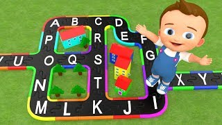 Baby Learning Alphabets with City Puzzle Toy Set Alphabets A to Z 3D Kids Fun Play Kids Educational