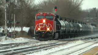 CN Train 368 Eastbound February 11, 2025