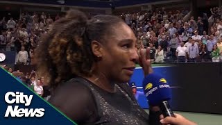 Serena Williams Emotional Goodbye