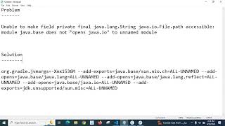 Unable to make field private final java lang String java io File path accessible opens java.io fixed