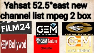 Yahsat 52.5°east letest new channel update mpeg 2 box || yahsat 52°east strong frequency mpeg 2 box