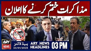 ARY News 3 PM Headlines | 23rd Jan 2025 | Prime Time Headlines