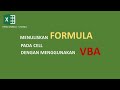 Menuliskan Formula dengan menggunakan VBA