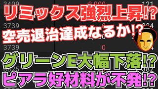 【株投資】『リミックスポイント』空売り退治へ⁉強い上昇中!?,『ピアラ』材料不発で上昇ならず!?,『グリーンE』大幅下落はチャンス!?【掲示板トレーダー】