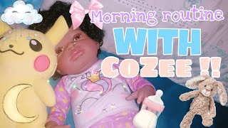 🧸MORNING ROUTINE WITH COZEE ☁️BABY DOLL ROLEPLAY 🌈 || LANI'S PLAYHOUSE 💙