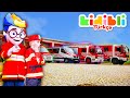 🚒 Çocuklar gerçek bir itfaiye aracı ve diğer kamyonlarla oynuyor 🐱🚑 Çocuklar taklit oyunu! ⛑ Kidibli