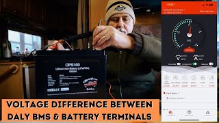 Voltage difference between Daly BMS \u0026 battery terminals