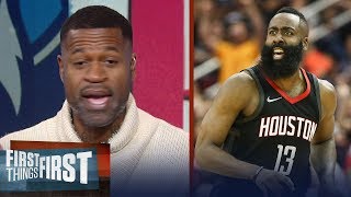 Stephen Jackson on James Harden's 44-PT game in Houston's win over T-Wolves | FIRST THINGS FIRST