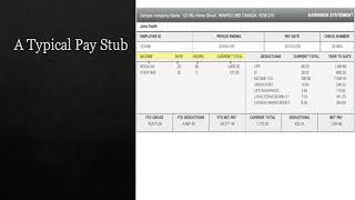 Understanding Your Pay Stub Canada - Part 1: Hours, Rates, and Total