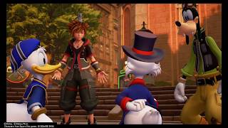 Kingdom Hearts 3 - 5 Star Bistro Cutscene with Sora Donald Goofy + Scrooge + Little Chef
