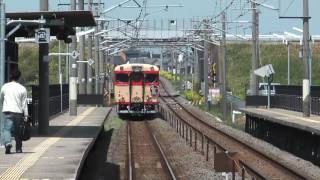 懐かしいあの頃に･･･復活急行「第２ひかり」吉富駅 キハ５８・６５