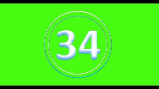 CountDown 34s - (Greenscreen, Sound Effect, No Copy Right)