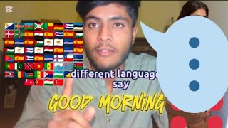 Asmr different languages say good morning