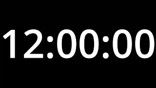 12 HOUR TIMER - No Sound - Full HD 1080p - COUNTDOWN