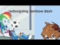 Redesigning Rainbow Dash from MLP G4