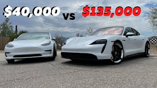 Porsche Taycan 4S vs Tesla Model 3 Comparison