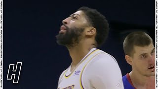 Anthony Davis Leg Injury - Lakers vs Nuggets | February 14, 2020-21 NBA Season