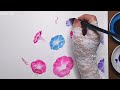 watercolor painting how to draw morning glory with transparent watercolor painting for beginners