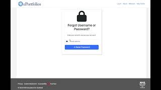 Login to your E portfolio