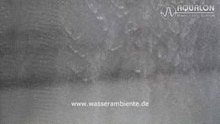 Wasserwand aus Edelstahl-Ringgewebe \