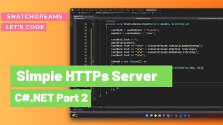 Create a Simple HTTPs Server Part 2 | Visual C#.NET | SSL Server
