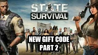 State of survival gift code part 2