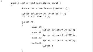 [2020] - Programming in JAVA - Switch Case part 3 Practice