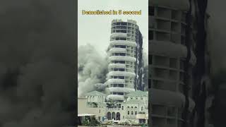 Noida Twin Tower || Demolish #building #trending #demolition #shorts #short #live #noida