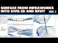 Workflows - Surface From Infraworks into Civil 3D and Revit