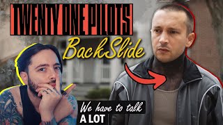 Twenty One Pilots - Backslide (Official Video) | REACTION | We NEED to Talk about this one! SO DEEP!