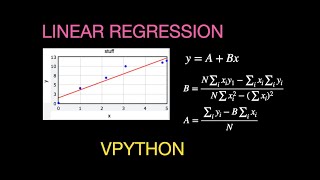 Python Physics: Building a Linear Regression Function in VPython