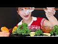 圆圆的生虾三文鱼生鱼片吃播【sweetjuliet】