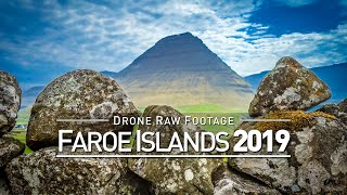 【4K】Drone RAW Footage | FAROE ISLANDS 2019 ..:: Torshavn :: Vager :: Vidareidi | UltraHD Stock Video