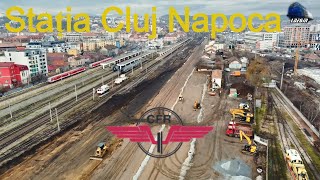 👷‍♂️🚧 Stadiul Lucrărilor de Modernizare în Stația Cluj Napoca - 10 Ianuarie 2025