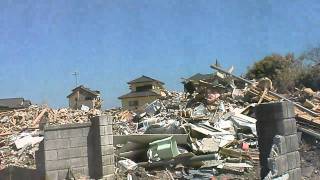 東日本大震災　福島県いわき市　豊間海水浴場