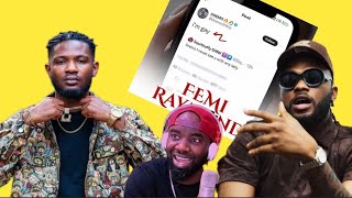 lyrical joe 'Destroyed' Dremo's rap career!!   Femi Raymond (response to Dremo) reaction video!!!