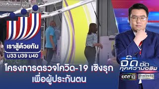 โครงการตรวจโควิด-19 เชิงรุก เพื่อผู้ประกันตน | จั๊ด ซัดทุกความจริง | ข่าวช่องวัน