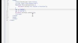 JavaScript Tutorials: Episode 5: Functions