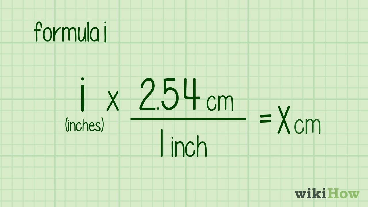 How To Convert Inches To Centimeters - YouTube