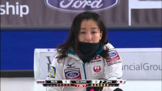 Sidorova (RUS) vs. Fujisawa (JPN) - 2016 Ford World Women's Curling Championship - Semifinal