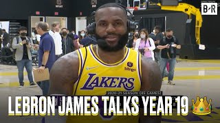 LeBron James Talks Adding Russell Westbrook, Carmelo Anthony And 19th Season 🎙 | Media Day 2021-22