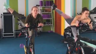 Cycling Instructor Teaches Wild Moves